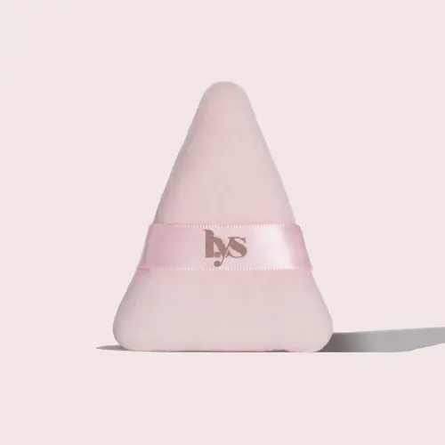 LYS Confident Precision Luxe Makeup Powder Puff - Naturally Derived, Soft-Texture Cosmetics Tool for Facial Makeup Setting & Blending, Bakes Skin