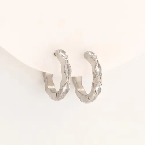 Steel by Diamonique Hoop Earring