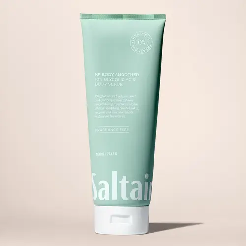 Saltair KP Body Smoother – 10% Glycolic Acid Body Exfoliator – Glycolic Acid, Volcanic Sand & Cellulose – Fragrance Free – Clears Bumps & Smooths Skin - 10 fl oz