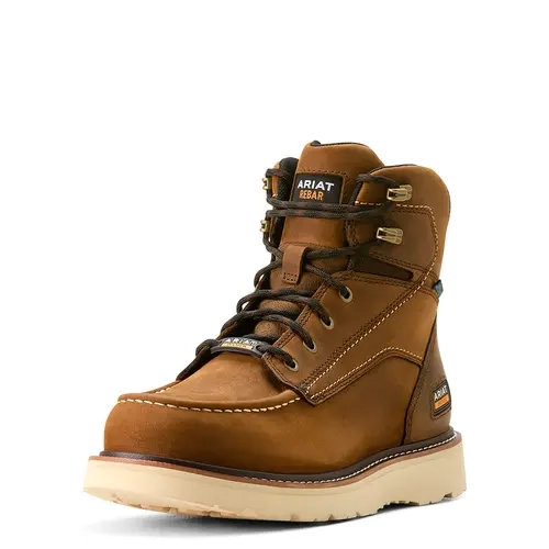 Men's Rebar Wedge Moc Toe 6" Waterproof Work Boots