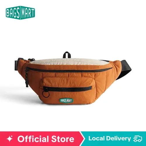 BAGSMART Casual Travel Sling Bag, Multi-functional Fanny Pack, and Trendy Crossbody Bag with Adjustable Strap FallFreshness