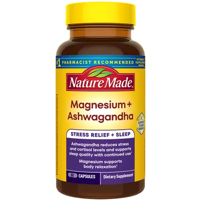 Magnesium 300 mg + Ashwagandha 125 mg Capsules
