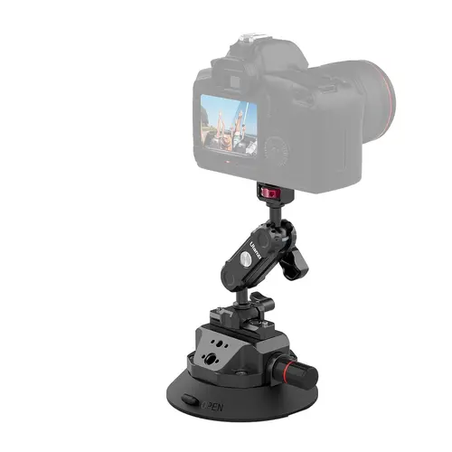 ULANZI SC-02 Metal Camera Suction Mount - 4.5in Pump-Activated Vacuum Mount with Quick Release NATO Magic Arm, 60kg Load, Portable Video Recording & Photography Camera Accessories for Vlogging, Fits Cars, Windows, GoPro, Nikon, Canon, Sony DSLR