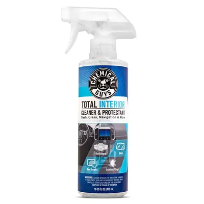 Chemical Guys 1-in-1 Total Interior Cleaner & Protectant, Leather-Safe Detailing Product with UV Protection, Residue-Free Streak-Free Interior Detailing Kit for Vinyl, Plastic, Glass, Car Accessories, Detailing Products