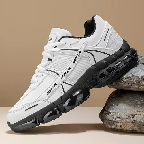 Ubetif Men's Fashion Dress Sneakers - Breathable Fabric Athletic Footwear, Lightweight Non-Slip Round Toe Sports Shoes for Training, All-Season Casual Walking Business Oxford Style (Students)