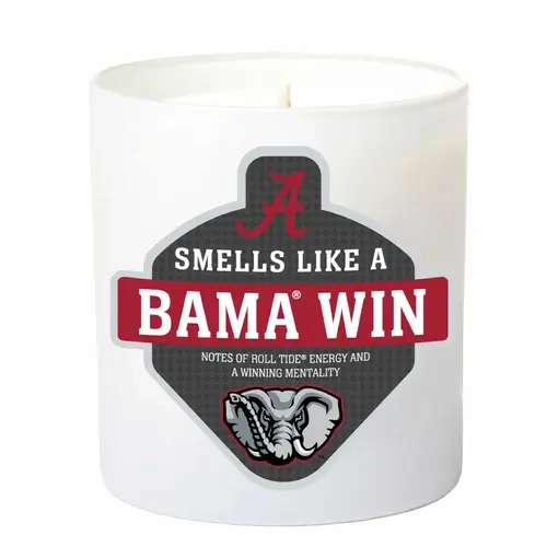 Officially Licensed University of Alabama Scented Soy Candle by C&E Craft Co. - Bama Win Scent, Alabama Football Gift for Fans & Alumni