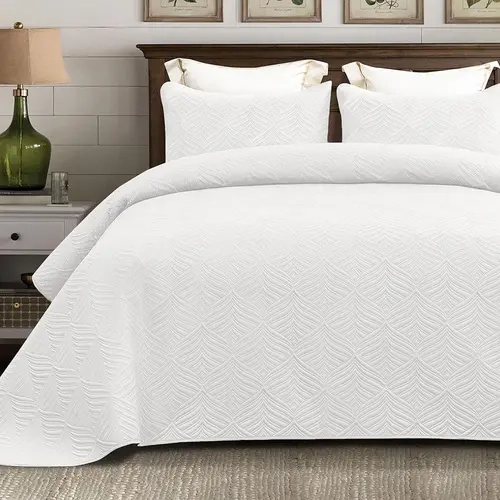 【Fall Deals For You】Whale Flotilla hot deals for back to school Soft Quilt Set King Size, 3 Piece Lightweight Modern King Quilt Bedding Set Bedspreads Coverlets for All Seasons ornament walmart display hanging home bedroom luxury  bedding  set