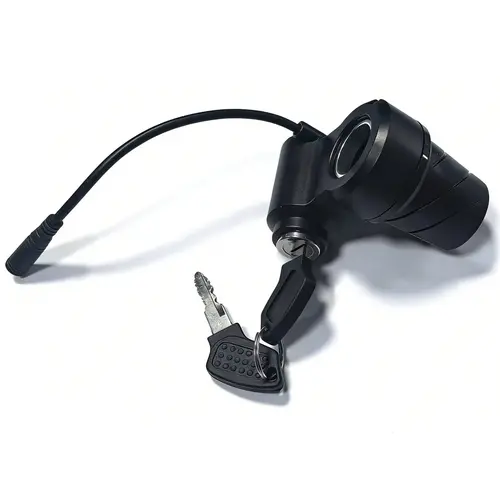 EOEOTWO-E01 48V Electric Bike Throttle Grip & Key - Quick DIY Swap, Easy Standardized Handlebar Installation, Adjustable Grip, Accurate Speed Regulation, Anti-Slip, Wear-Resistant for Urban Commuting Ride-On Ebike Accessories, Easy Installation