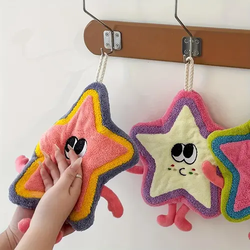 3Pcs Modern Star-Shaped Towels, Soft Portable Towels for Travel, Bathroom Use (Sports & Outdoor Leisure Essentials)