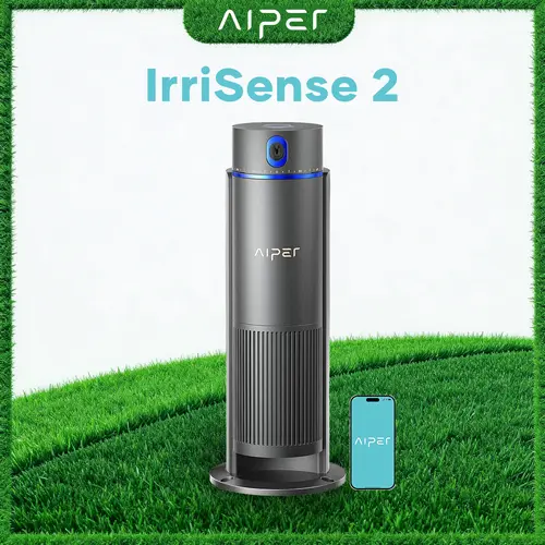 Aiper IrriSense 2 Smart Irrigation System, 4-in-1 Multi-Zone Watering Device with App Control, Smart Scheduling, and Rain Sensor for Lawns up to 4,800 sq.ft.