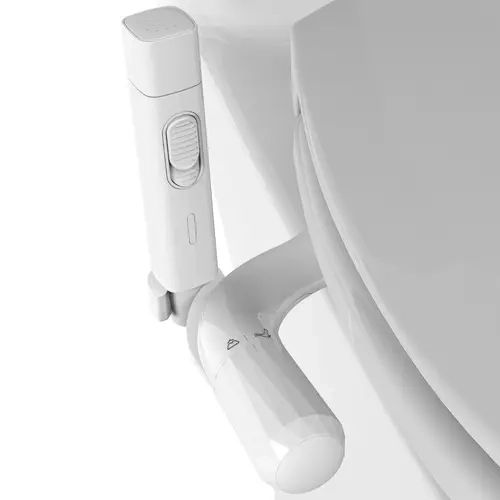Jinxell 2-in-1 Toilet Bidet Attachment with Handheld Bath Sprayer, Ultra-Slim Adjustable Flow Nozzle, Non-Electric Cold Water Hand Sprayer for Toilet Seat