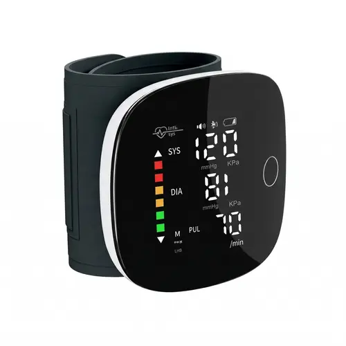 Rechargeable Wrist Blood Pressure Monitor Wristwatch - Unisex Sports Wristband, Smart Digital Fitness Wearable Tech Gadgets, LED Touchscreen, Voice Broadcast, 99x2 Memory Storage, Accurate Home BP Tracking, Simple Operation