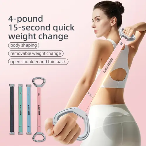 LEXIPRO Women's Silicone Figure 8 Resistance Bands - Adjustable Intensity, Multi-Size, Ergonomic Grips, Workout Accessories, Home Fitness Gear for Yoga, Muscle Toning