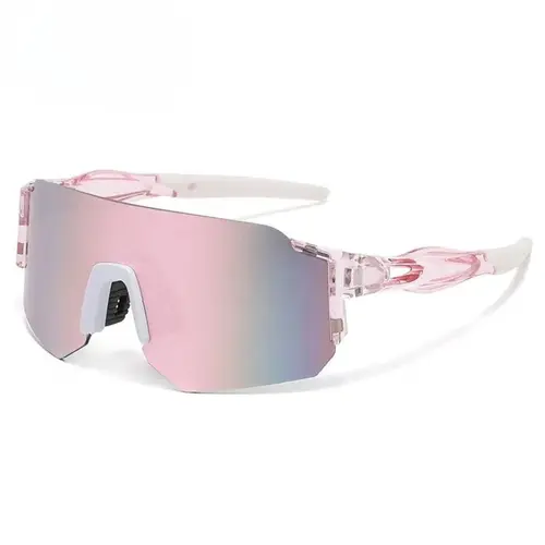 Unisex 1-Piece Cycling Polarized Sport Goggles - Adults' Colorful Wraparound Shades, Lightweight UV400 Sun Shield, Windproof Metal Biker Non-Prescription Eyewear, Road Cycling Bike Accessory