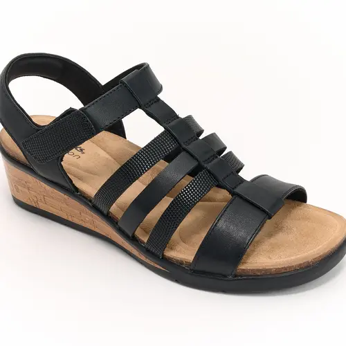 Clarks Collection Leather Wedges -Kacha Step