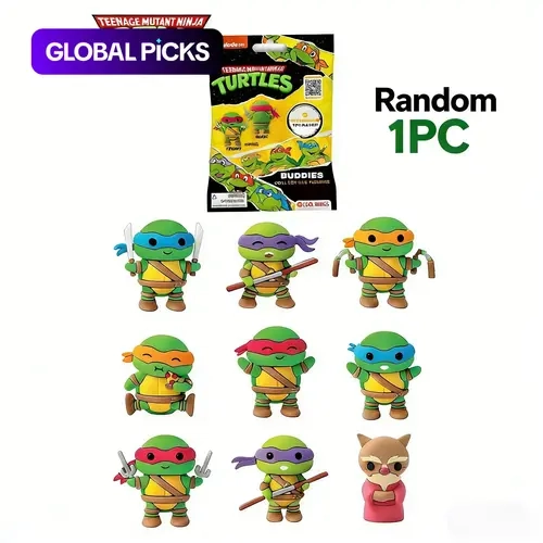 Teenage Mutant Ninja Turtles Tmnt 3D Mystery Figurine, PVC Action Figure, Official Licensed Blind Pack, 1 Random Collectible Buddy, Mini Desk Decor Gift, Figurines For Collectors, Action Figures, Figurines Collectibles #GLOBAL PICKS