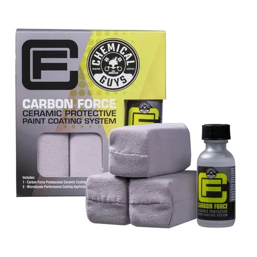 Chemical Guys Carbon Force Ceramic Protective Coating System - Liquid Car Paint Sealant, Surface Cleaner, Strong Bond UV Shield, Fade Resistant, Environmental Protection, Paint Protection Polishing & Waxing Kit, Layerable, Exterior Detailing Solution