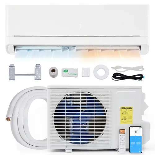 [!!!SHIPS IN 2 BOXES][Dealsforyoudays][Summerwins] AMERLIFE 12000 BTU-36,000BTU Mini Split Air Conditioner Heat Pump, Inverter Ductless AC, Cools up to 750-2500 Sq. Ft, Energy-Efficient with Self-Cleaning, Power Cord and Screws not Included
