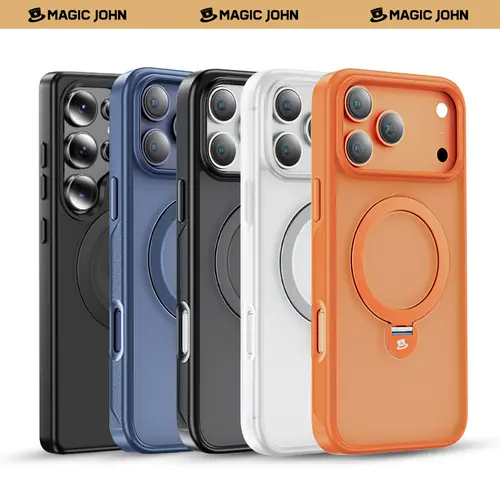 【DealsForYouDays】MAGIC JOHN 360 Degrees Rotating Magnetic Stand Phone Case for iPhone and SamSung summerwins