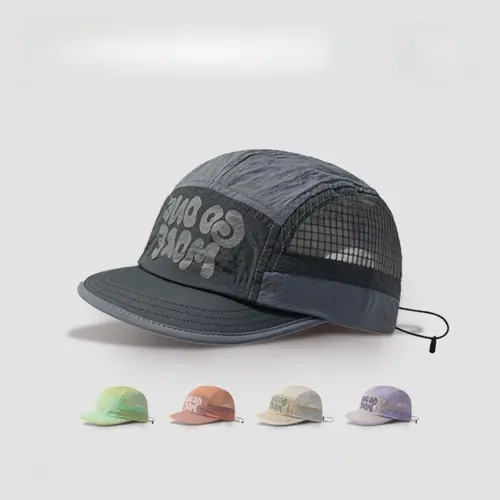 Men's Stylish Trucker Mesh Cap - Adjustable Stylish Hat for Adults, UV Protection, Quick-Drying Deep-Top, Open Mesh Heat Escape, Casual Standout, Men's Accessories for Biking Outdoor Sports