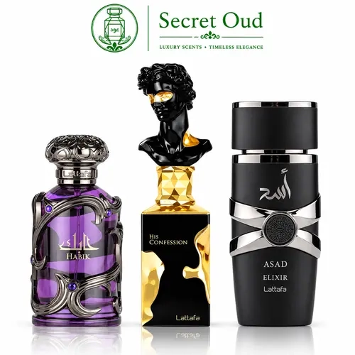 Habik Men + His Confession + Asad Elixir -- 3 piece bundle