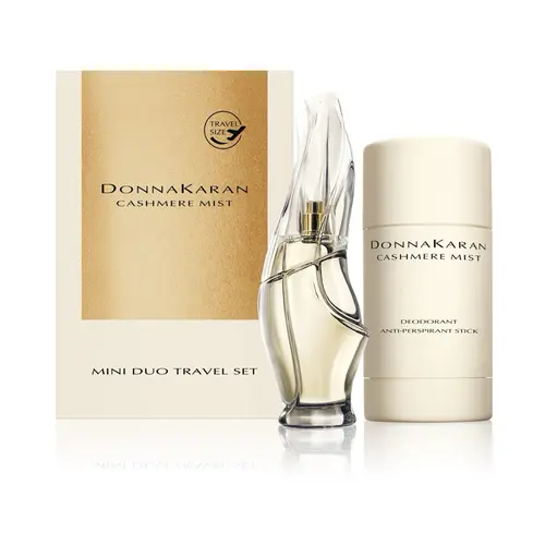 Donna Karan Cashmere Mist Mini Discovery Set Eau de Parfum Mini Spray 0.24 FI Oz/ 7 ml & Anti-Perspirant Deodorant Stick 1.0 Oz/30 g