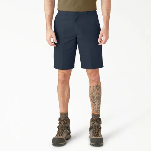 Dickies Men's FLEX Relaxed Fit Work Shorts, 11", Relaxed Fit Workwear Durable, Workwear Style Pocket Menswear Casual Cotton