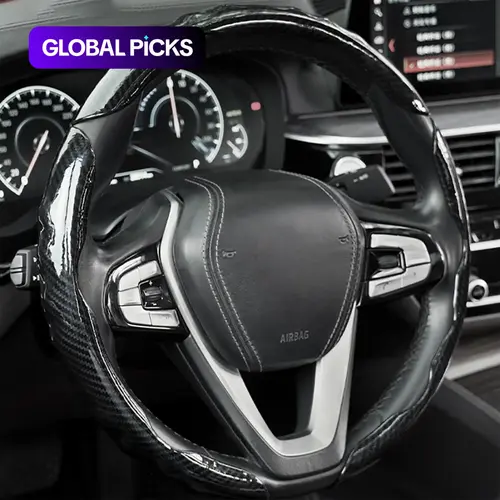 Non-Slip Car Steering Wheel Cover, Universal All-Season Decorative Car Interior Accessory #GLOBAL PICKS