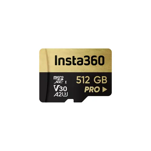 512GB PRO microSDXC Camera Memory Card for Insta360 Pro Series - UHS-I Class, V30, A2, 90 MB/s High-Speed Read/Write, High-Performance Data Storage, Fast Access, Efficient Management, Camera Accessories for Content Creators
