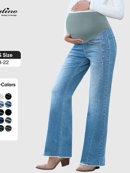 Eytino Maternity Straight Leg Jeans