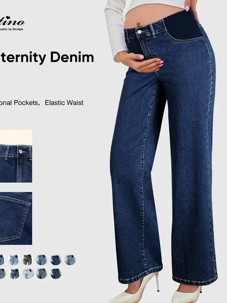 Eytino High Waist Maternity Jeans