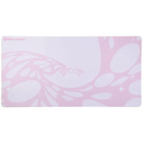 GravaStar Cute Space Large Anti-Slip Gaming Mouse Pad - 31.5x15.7in Rubber Base, Stitched Edge, Anti-Scratch PU Leather, Smooth Surface, Cork Suede Accessory, Mouse Mat, Gamer Stuff, PC Accessories, Cool Office Stuff, Desk Gadgets