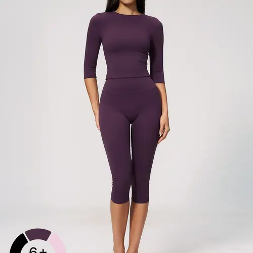 【Black Friday】New Fleece Sports Set for Women, High Waist Slim Fit Design for Pilates, Training, Running, Fitness and Yoga, Two-Piece Set, Active Fitness Wear