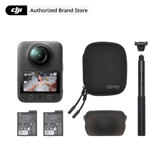 DJI Osmo 360 Portable Action Camera - 1-inch Sensor, Native 8K Spherical Capture, 4K/120fps Boost Recording, 120MP Spherical Shot, Photo and Video Features Action Cameras
