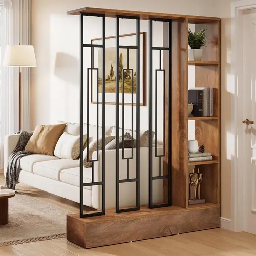 Tribesigns Room Divider with Display Shelves, 70.9" Modern Freestanding Room Divider Screen for Room Separation, Wall Partition for Living Room, Entryway, Apartment & Home Office