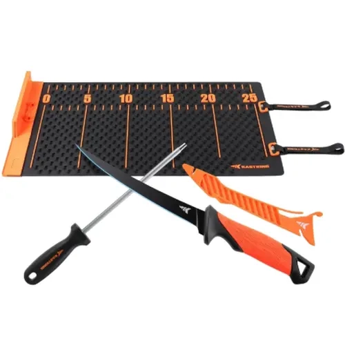 KastKing EZ Fillet Fish Fillet Mat, Anti-slip Texture With 25" Integrated Ruler,Fish Fillet Mat Set