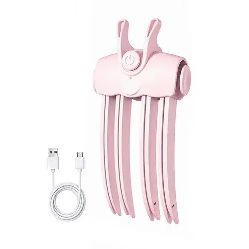 Heated Root Volume Hair Clip - Cordless USB, Lightweight, Adjustable Styling Tool with Instant Lift, Fast Heat-Up for Daily Use, Birthday Gift for Her