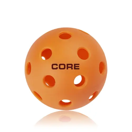 Unisex Standard Core Indoor Pickleballs, Orange, Precision-Drilled Holes, Reinforced Construction, Consistent Bounce, Easy to See, Extended Play Time, 100% Money Back Guarantee for Indoor Pickleball Players