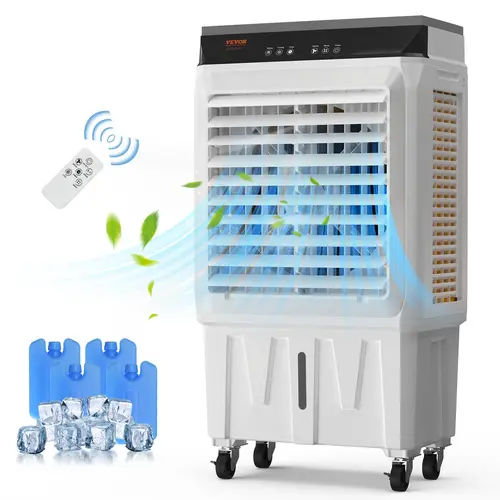 【DealsForYouDays】VEVOR Evaporative Air Cooler 2100 CFM135° Oscillating Swamp Cooler with Adjustable 3 Speeds and 12 H Timer7 Gal Portable Air Cooler for 750 Sq.ftIndoor/Outdoor Use, Portable Evaporative Coolers
