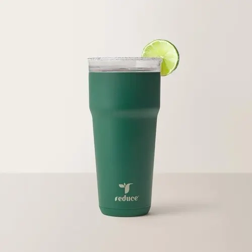 Reduce 19oz Insulated Modern Stainless Steel Cocktail Tumbler with 360° Sip Lid - Kitchenware Bar Utensil for Margarita, Mocktail