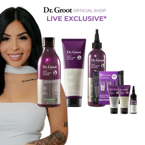 [LIVE EXCLUSIVE] Dr. Groot 3-Step Bundle + Scalp Revitalizing Solution Travel Set