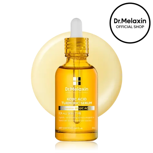 [Dr.Melaxin Official] Kojic Acid Turmeric Serum 50ml, Brightening Face Serum for Dark Spot Care, Niacinamide, Glow Facial Essence