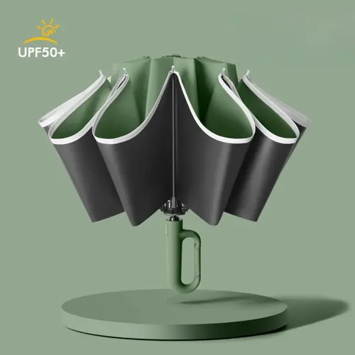 Large Folding Umbrella, 1-Piece Automatic Open & Close with Loop Handle, Waterproof Umbrella for Car, Outdoor, Travel, Portable Design, Portable Foldable Umbrella