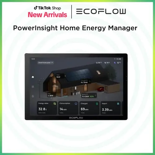 EcoFlow PowerInsight Home Energy Manager, home device control, 10 inch touchscreen