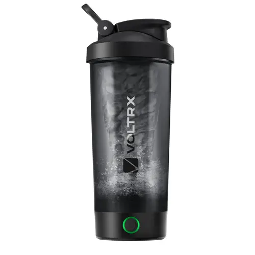 VOLTRX Electric Protein Shaker Bottle - USB-C Rechargeable Drink Mixer, 24oz (450ml) BPA-Free with 3 Scoop Capacity, Detachable Structure for Daily Use & Meal Replacements