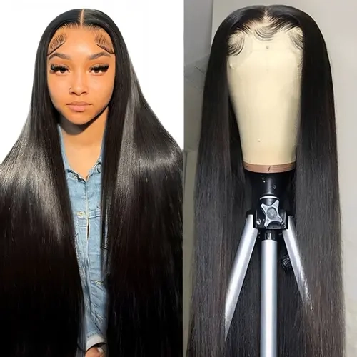 13x6 HD Lace Frontal Wig Pre Plucked 13x4 Transparent Lace Front Wig Human Hair Brazilian Straight Human Hair Wigs For Women