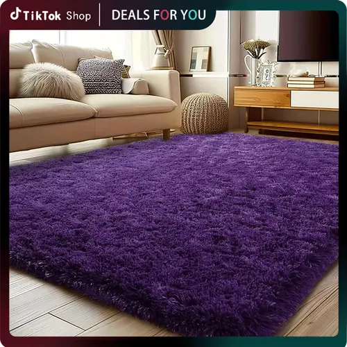 【SummerVibes】【Moving Season】Rezutan Fluffy Rugs for Living Room, Large Fluffy Shag Rug for Bedroom Playroom, Non-Slip Indoor Floor Carpet, Soft Shaggy Rug for Home Decor Aesthetic Back to school Home Decorative Rugs rugs for living room