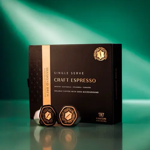 Craft Espresso Iced Coffee I 160mg Caffeine 100% Arabica Sugar-Free No Additives | Gut Friendly Single Serve Hot Iced Cold Brew Coffee