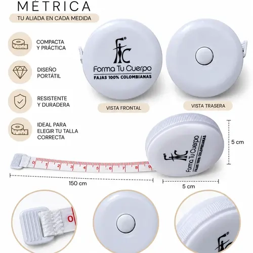 Cinta Métrica Retráctil Forma Tu Cuerpo
