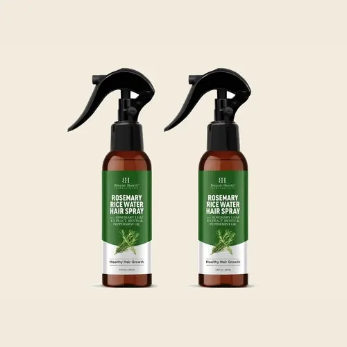 Rosemary Rice Water Hair Spray with Biotin and Aloe Vera Extract | 6.8 fl oz | Pack of 2